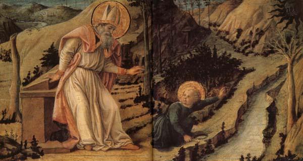 Filippino Lippi The Vision of St.Augustine Sweden oil painting art